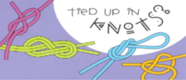 Tied up in knots wellness graphic